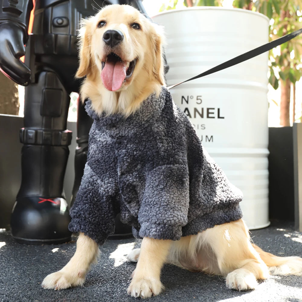 FrostyPaws Lambswool Winter Dog Coat