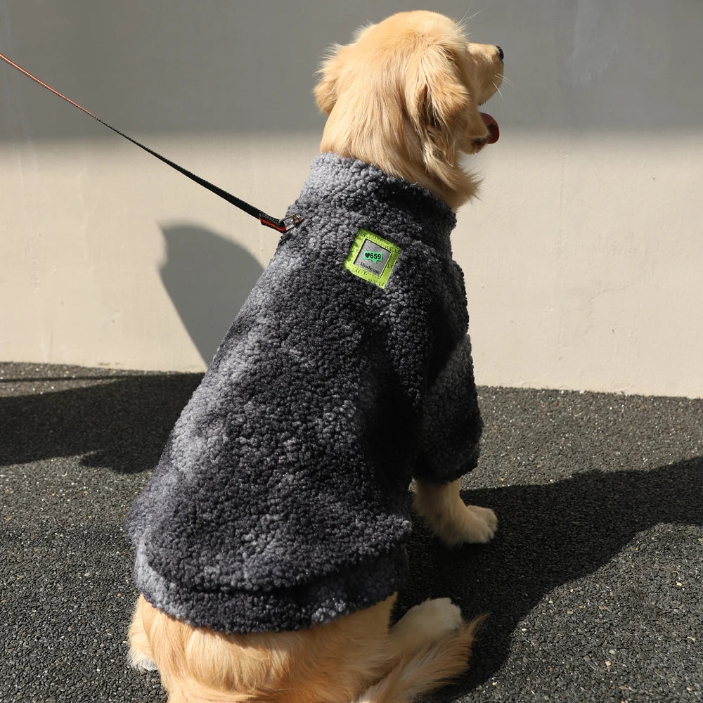 FrostyPaws Lambswool Winter Dog Coat