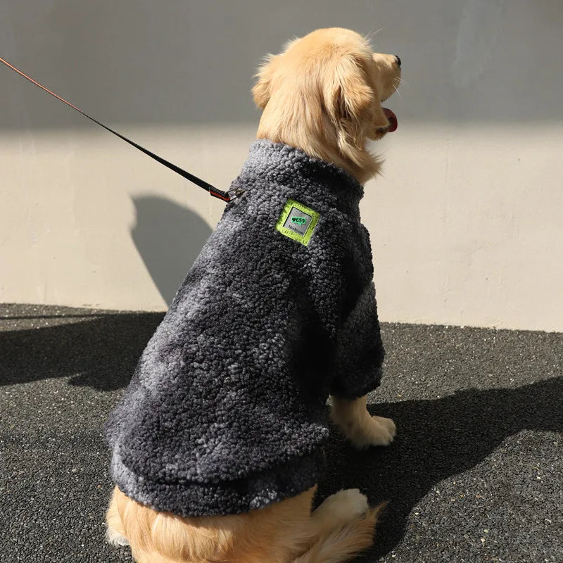 FrostyPaws Lambswool Winter Dog Coat